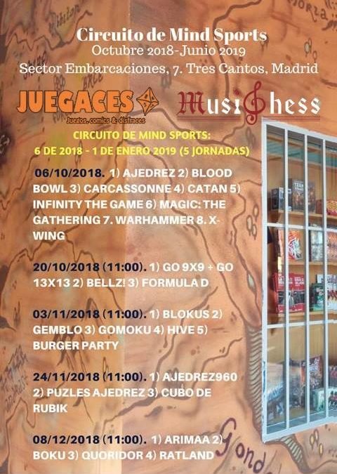 Circuito de Mind Sports Juegaces-MusiChess. Crónica de la jornada 3, por D. Peláez