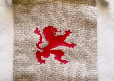 Bolsita león rojo