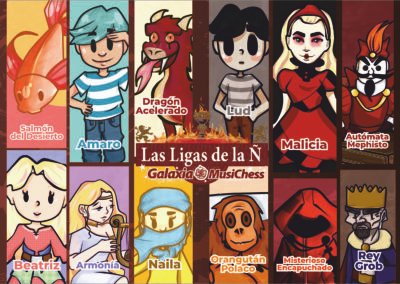 Poster I Las Ligas de la Ñ Galaxia MusiChess