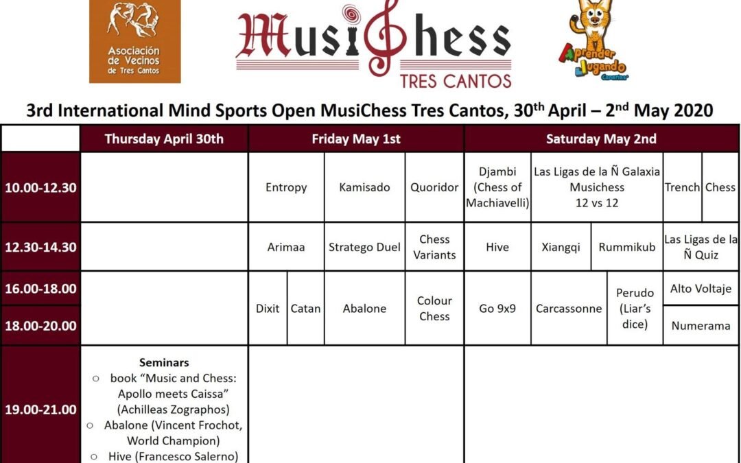 3rd Mind Sports MusiChess International Open
