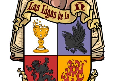 Escudo de Las Ligas de la Ñ (Leed viejos libros)