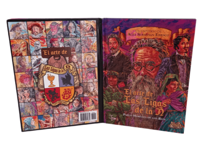 Libro El arte de Las Ligas de la Ñ: Pablo Morales de los Ríos (portada y contraportada)
