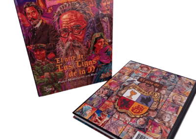 Libro El arte de Las Ligas de la Ñ: Pablo Morales de los Ríos (portada y contraportada)