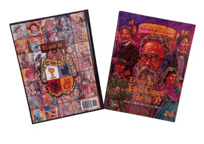 Libro El arte de Las Ligas de la Ñ: Pablo Morales de los Ríos (portada y contraportada)